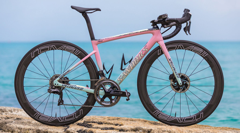 The Bermuda themed Specialized Tarmac of Flora Duffy