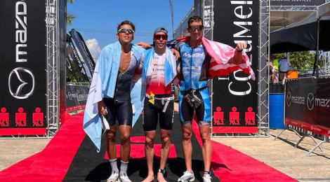 Frades, Taccone Survive Late Challenges at Hot Cozumel 70.3