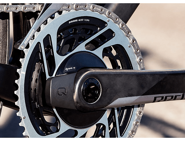 Quarq chainring outlet