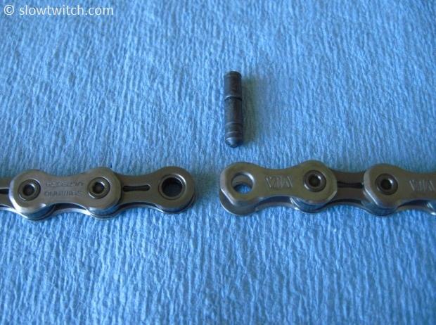 Shimano chain pin identification outlet
