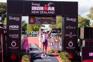 Regan Hollioake claimed the 2025 ANZCO Foods IRONMAN New Zealand. Credit - Graeme Murray for IRONMAN