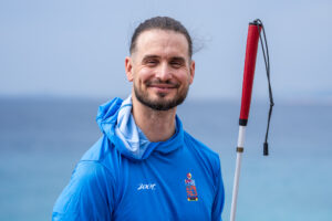 How 'Being Nice' Got Visually Impaired Triathlete Rob Sears on the Start Line in Nice Ironman 70.3 World Championships Nice 2026-1